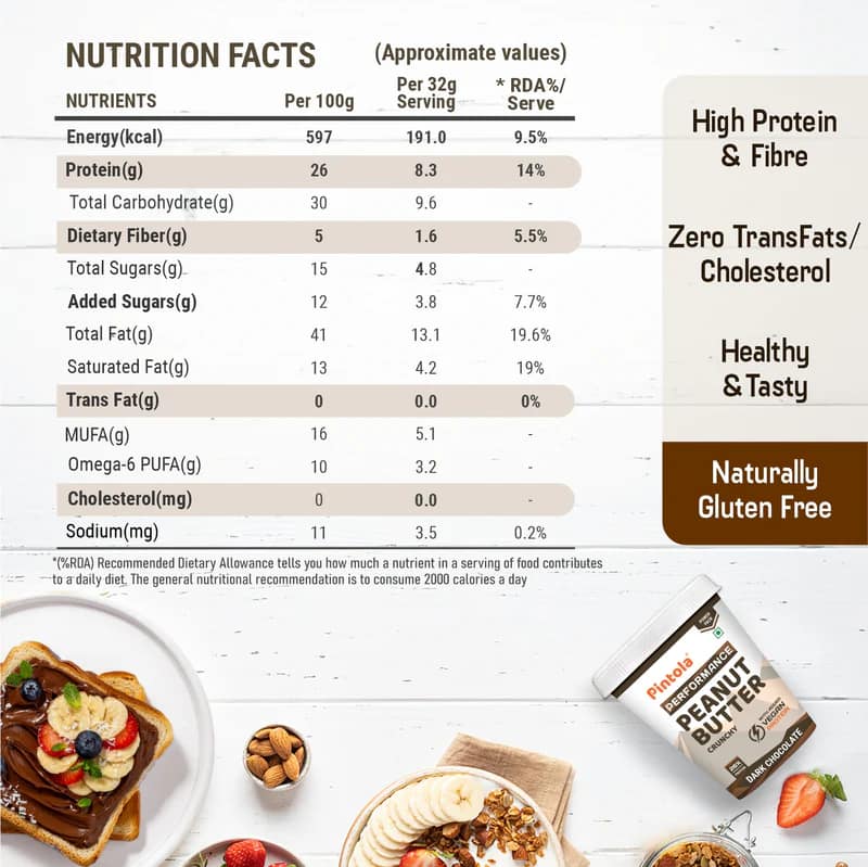 Pintola Dark Chocolate Performance Peanut Butter – Delicious Protein-Rich Spread for Energy & Recovery - Image 4