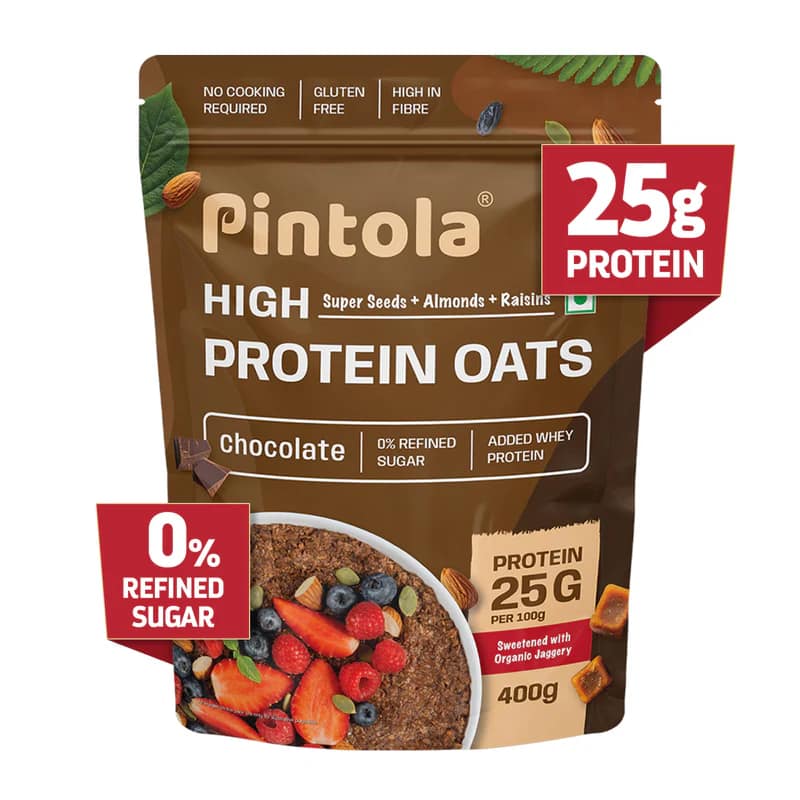 Pintola High Protein Oats – Dark Chocolate | Healthy Breakfast with Whey Protein & Real Cocoa - Image 1