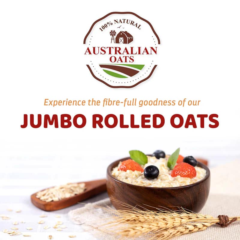 Pintola Jumbo Rolled Oats – High-Fibre Wholegrain Breakfast for Weight Management & Heart Health - Image 7