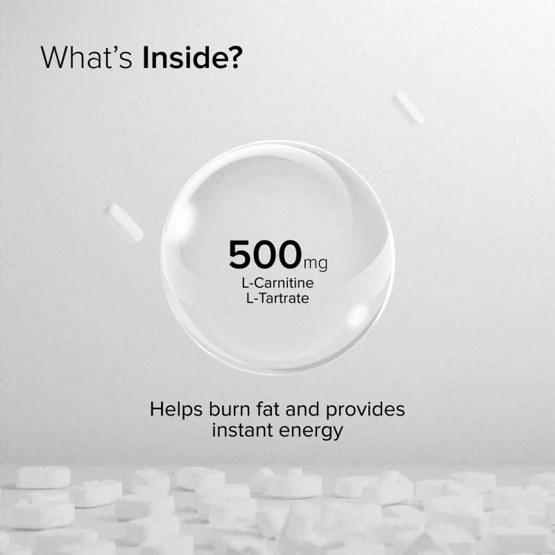 L-Carnitine 500mg Tablets – Fat Metabolism & Energy Support for Weight Management - Image 3