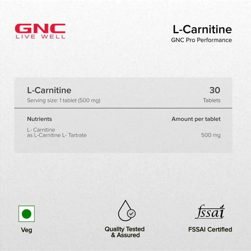 L-Carnitine 500mg Tablets – Fat Metabolism & Energy Support for Weight Management - Image 8